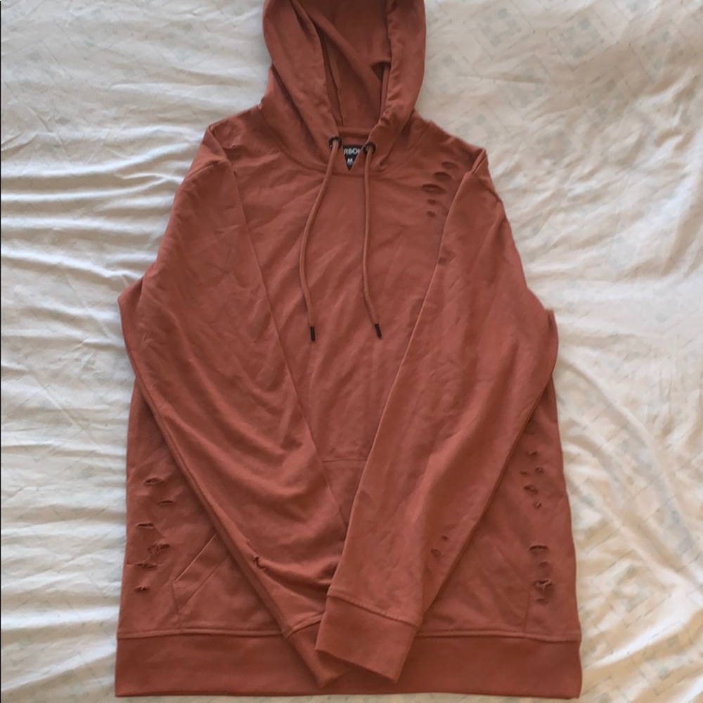 Cut Out Ripped Peach Jacket - Picture 2 of 4